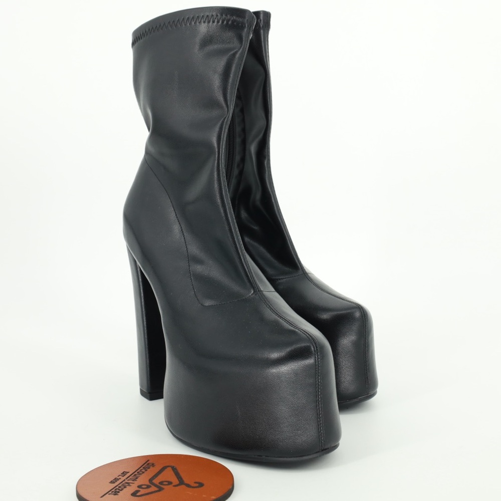 Pull-On Platform Boots Goth Punk - image 4